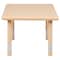 Flash Furniture Square 24 W, 24 L, 23.75 H, Plastic, Steel, Brown YU-YCX-002-2-SQR-TBL-NAT-GG - alternate 8